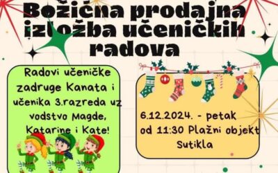 Prodajna izložba učeničkih radova uz Božić