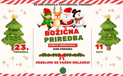 Poziv na Božićnu priredbu učenika matične škole