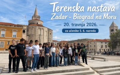 Terenska nastava za učenike petoga i šestoga razreda – od povijesnih ulica Zadra do adrenalinske zabave u Biogradu na Moru