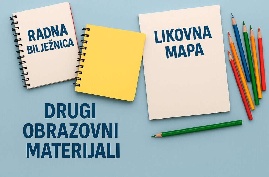 OBAVIJEST – DRUGI OBRAZOVNI MATERIJALI ZA ŠKOLSKU GODINU 2026./2027.